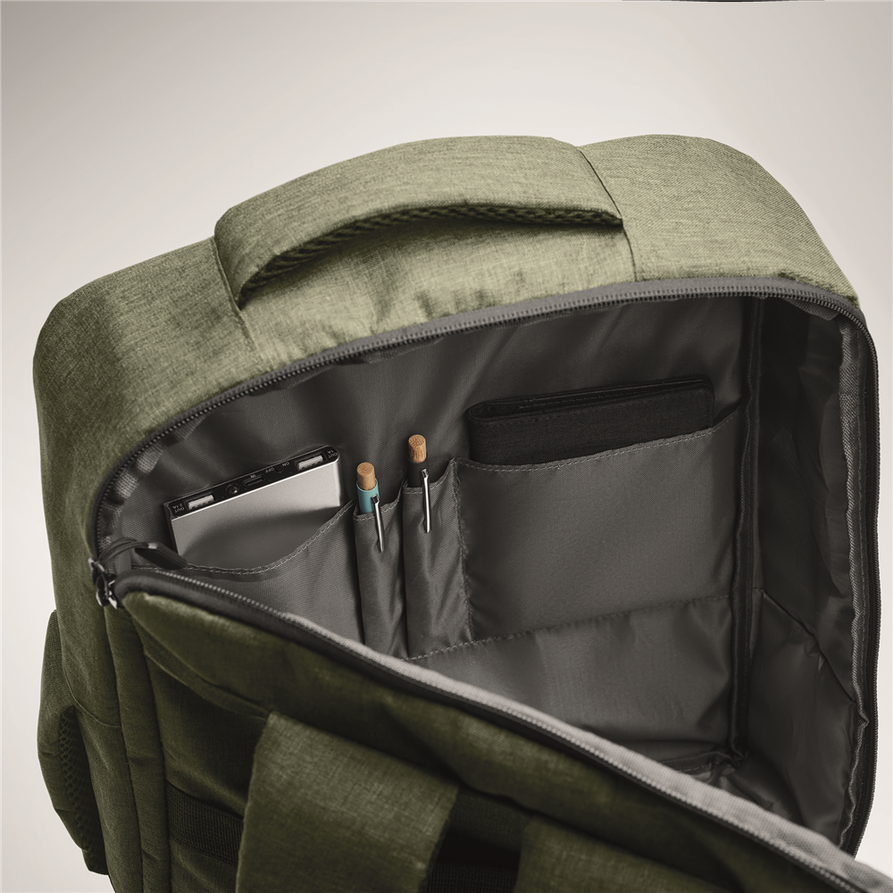 Slim Laptop Backpack_ARMY GREEN_DETAILEDIMAGE_back_4