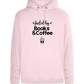 Books and Coffee Design - Premium unisex hoodie_LIGHT PEACH ROSE_front