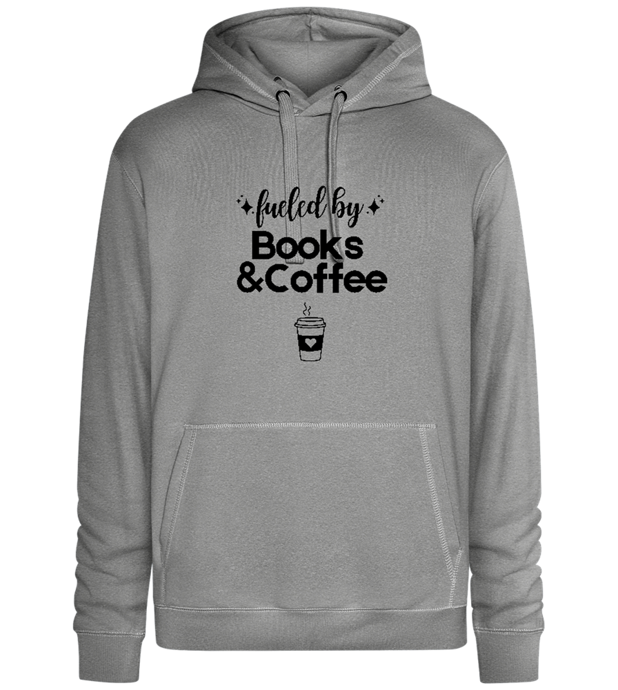 Books and Coffee Design - Premium unisex hoodie_ORION GREY II_front