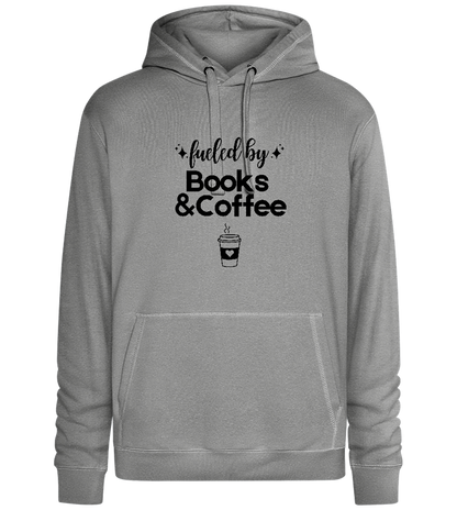 Books and Coffee Design - Premium unisex hoodie_ORION GREY II_front