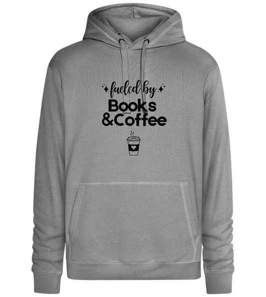 Books and Coffee Design - Premium unisex hoodie_ORION GREY II_front