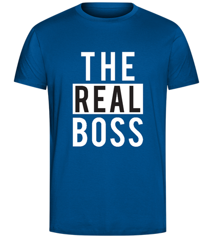 It's the REAL Boss Design - Comfort Unisex T-Shirt_ROYAL_front