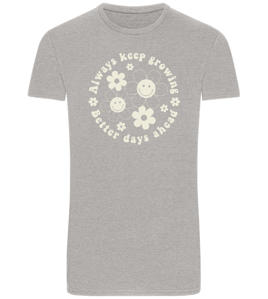 Keep Growing Design - Basic Unisex T-Shirt_ORION GREY_front