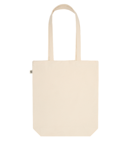 Premium organic canvas shopping bag_BEIGE_front