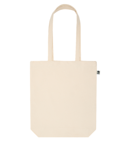 Premium organic canvas shopping bag_BEIGE_back