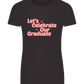 Let's Celebrate Our Graduate Design - Basic women's fitted t-shirt_DEEP BLACK_front