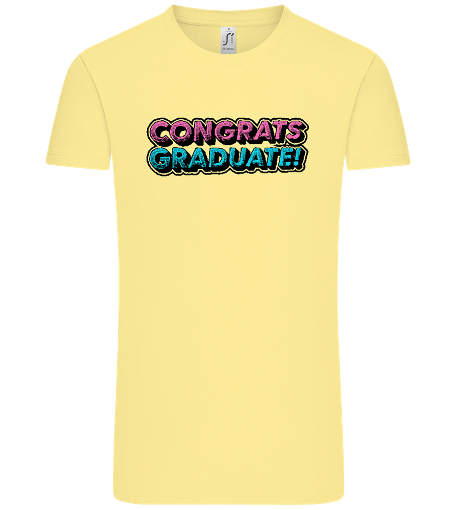 Congrats Graduate Design - Comfort Unisex T-Shirt_AMARELO CLARO_front
