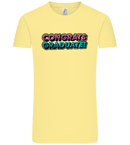 Congrats Graduate Design - Comfort Unisex T-Shirt_AMARELO CLARO_front