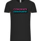 Congrats Graduate Design - Comfort Unisex T-Shirt_DEEP BLACK_front