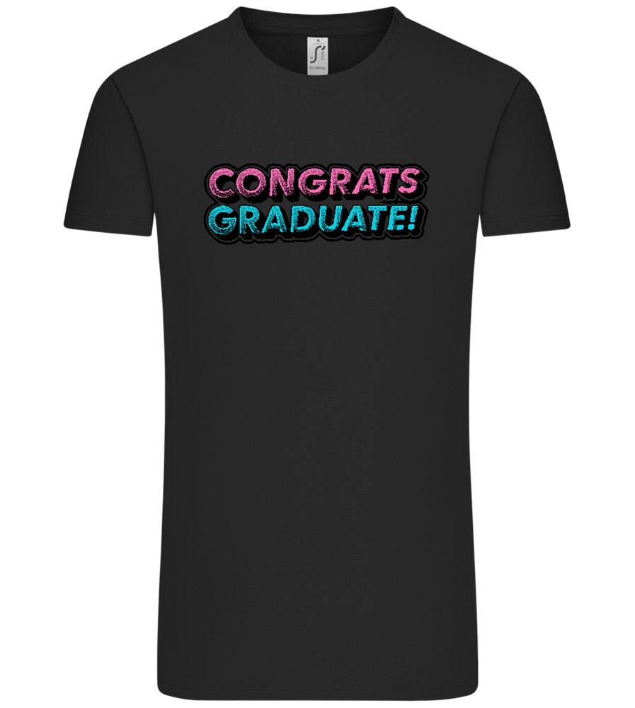 Congrats Graduate Design - Comfort Unisex T-Shirt_DEEP BLACK_front