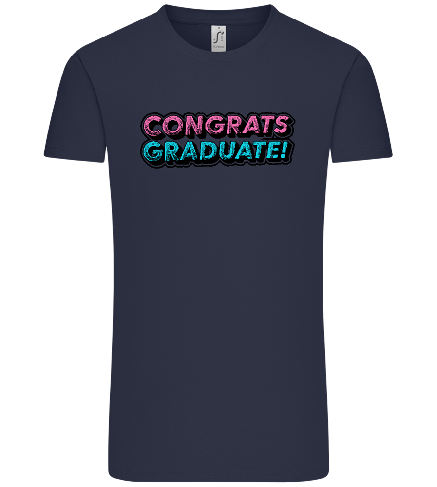 Congrats Graduate Design - Comfort Unisex T-Shirt_FRENCH NAVY_front