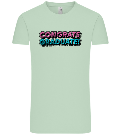 Congrats Graduate Design - Comfort Unisex T-Shirt_ICE GREEN_front