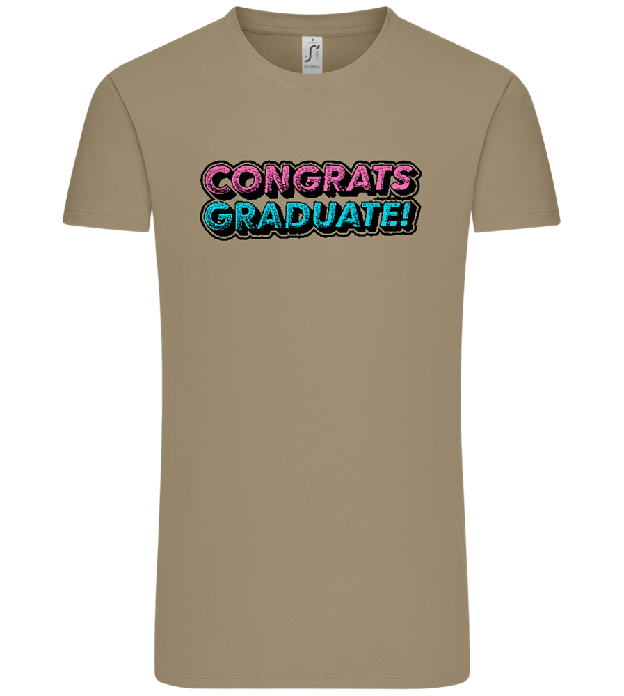 Congrats Graduate Design - Comfort Unisex T-Shirt_KHAKI_front