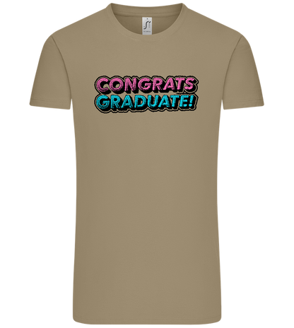 Congrats Graduate Design - Comfort Unisex T-Shirt_KHAKI_front