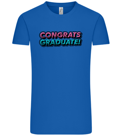 Congrats Graduate Design - Comfort Unisex T-Shirt_ROYAL_front