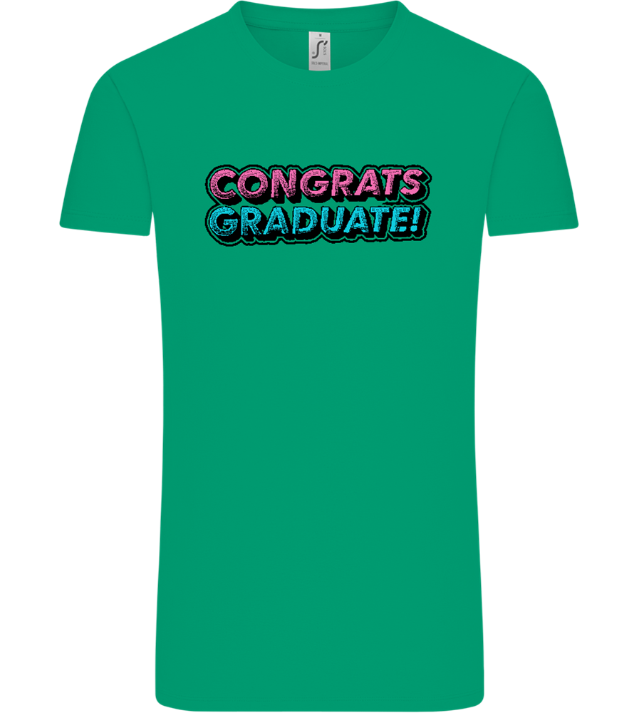 Congrats Graduate Design - Comfort Unisex T-Shirt_SPRING GREEN_front