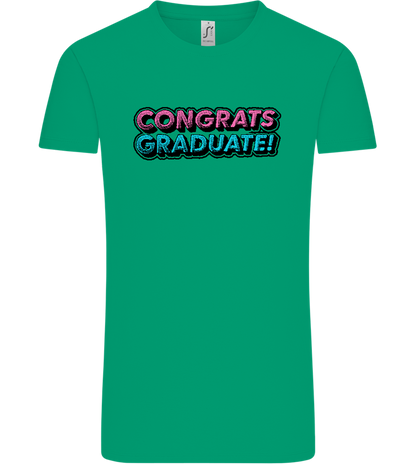 Congrats Graduate Design - Comfort Unisex T-Shirt_SPRING GREEN_front