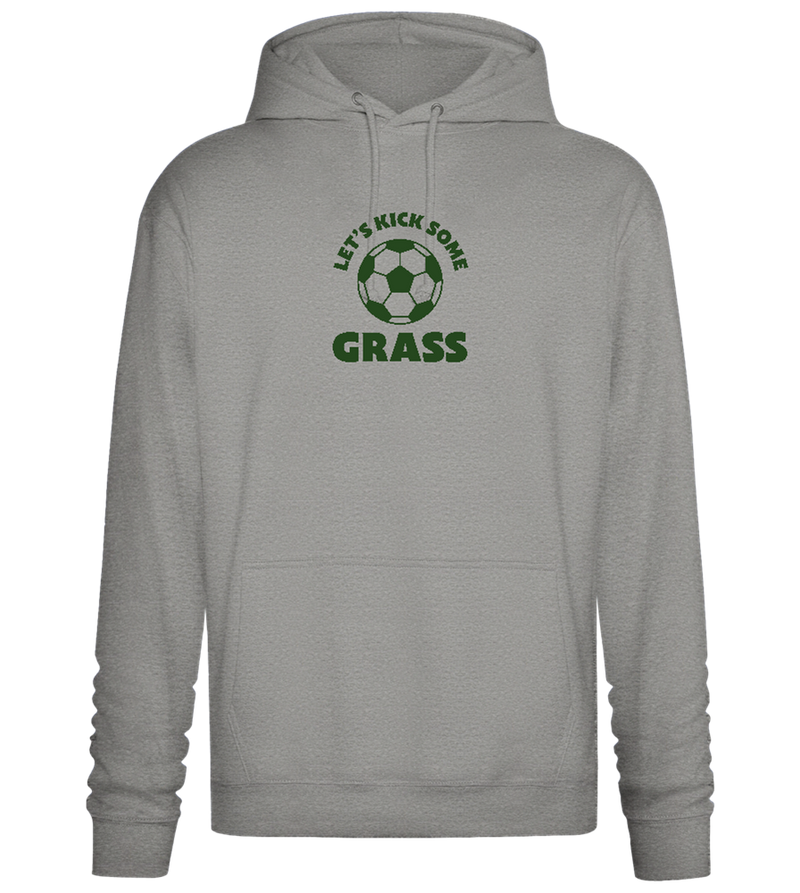 Let's Kick Some Grass Design - Premium Essential Unisex Hoodie_ORION GREY II_front