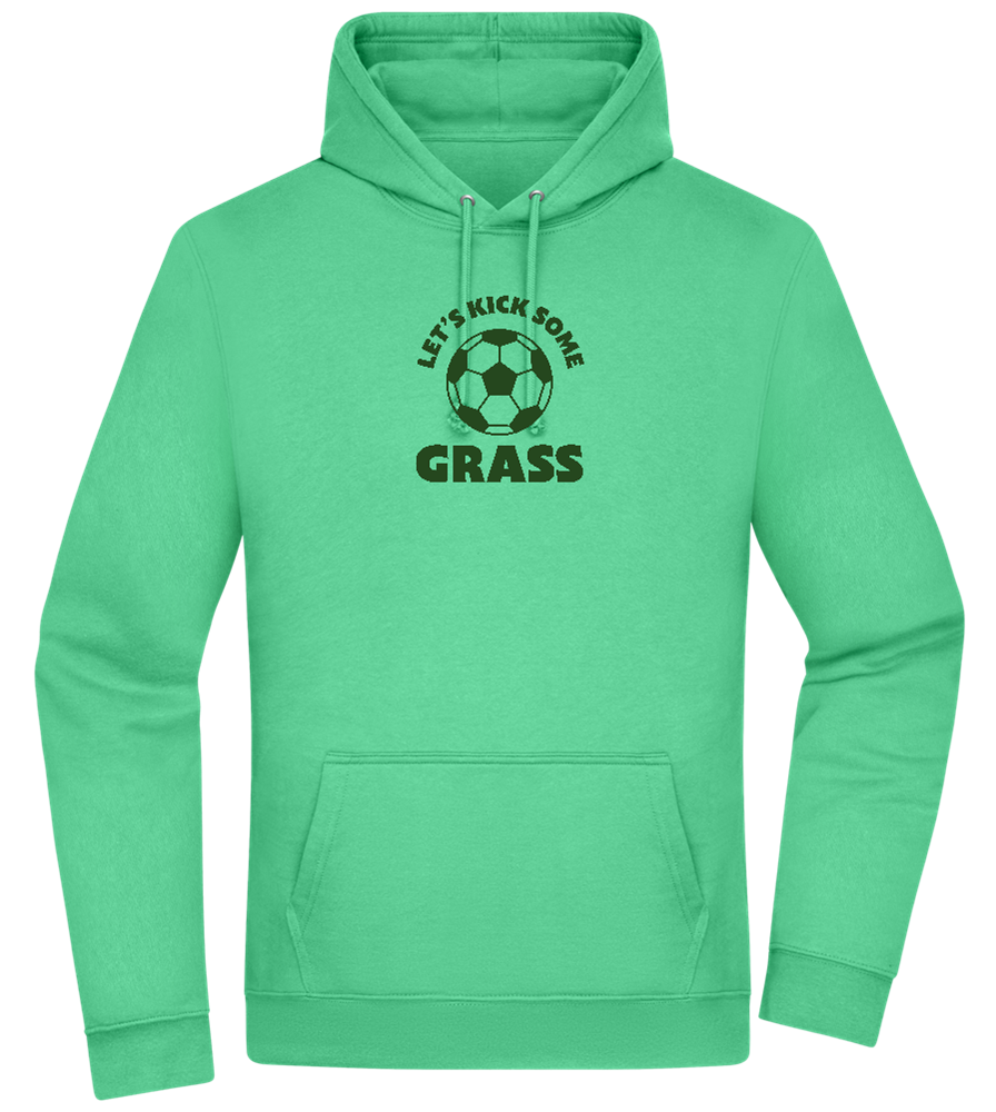 Let's Kick Some Grass Design - Premium Essential Unisex Hoodie_SPRING GREEN_front