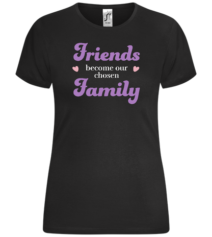 Our Chosen Family Design - Comfort women's t-shirt_DEEP BLACK_front