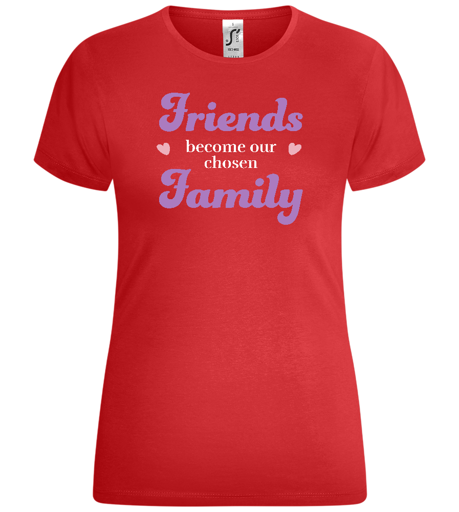 Our Chosen Family Design - Comfort women's t-shirt_RED_front