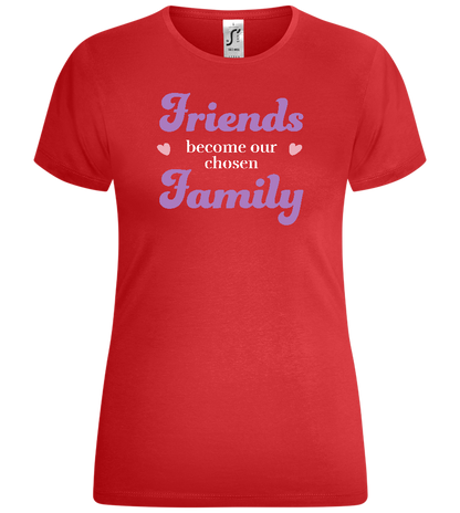 Our Chosen Family Design - Comfort women's t-shirt_RED_front