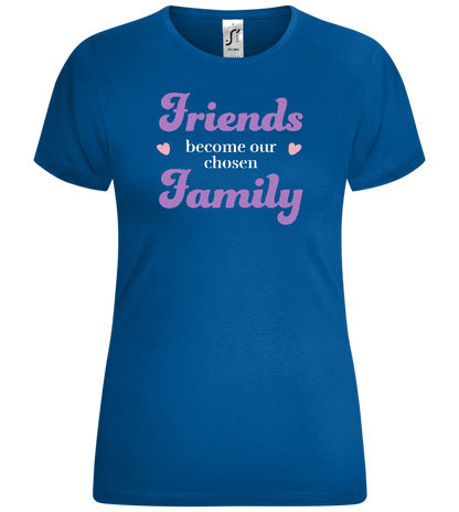 Our Chosen Family Design - Comfort women's t-shirt_ROYAL_front