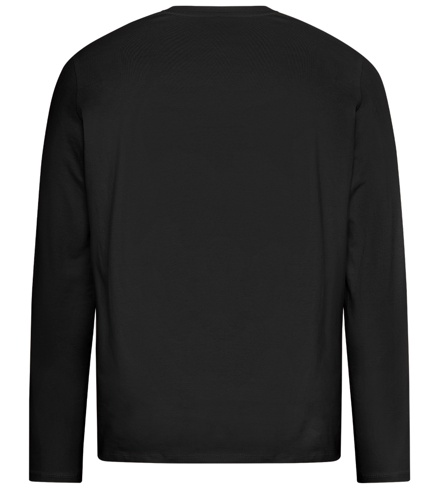 Think Positive Rainbow Design - Premium men's long sleeve t-shirt_DEEP BLACK_back