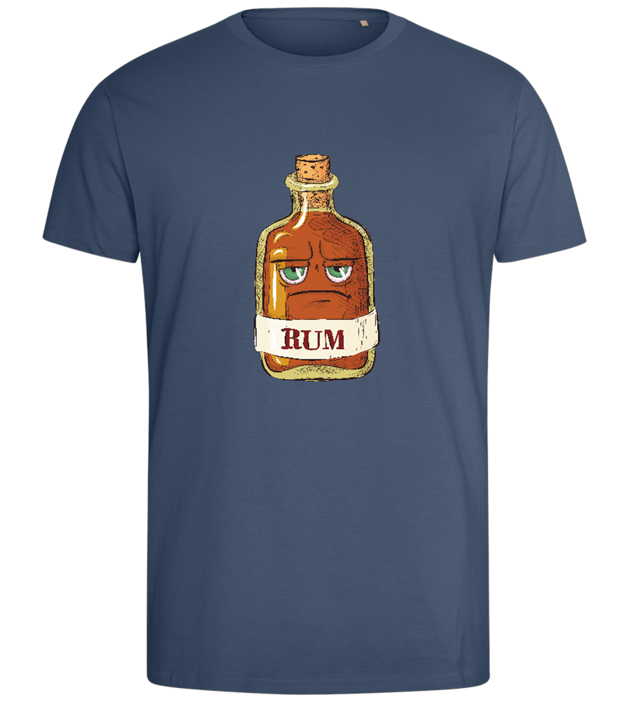 A Rum Bottle Design - Comfort men's fitted t-shirt_DENIM_front