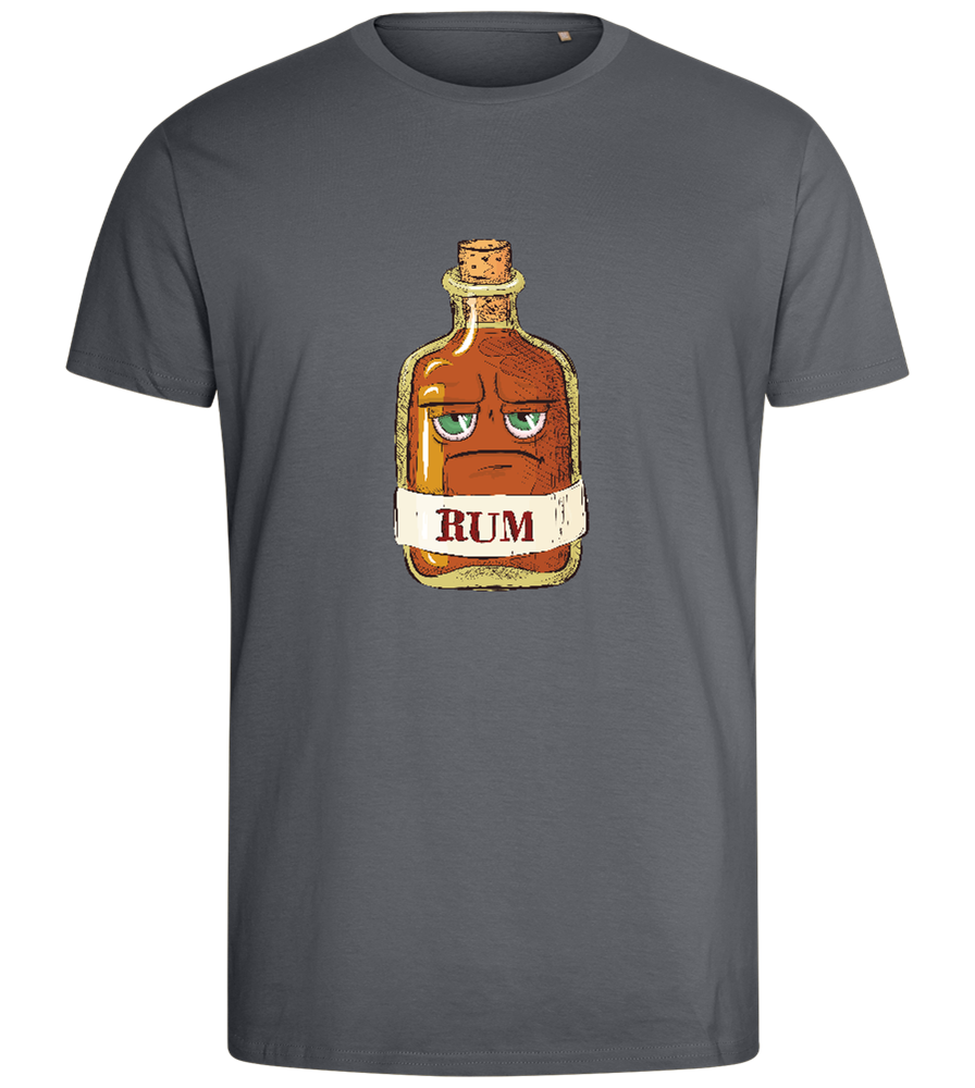 A Rum Bottle Design - Comfort men's fitted t-shirt_MOUSE GREY_front