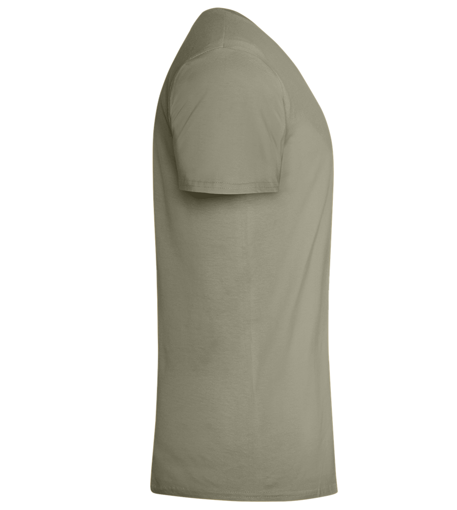 A Rum Bottle Design - Comfort men's fitted t-shirt_KHAKI_right