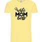 Wife Mom Boss Design - Comfort Unisex T-Shirt_AMARELO CLARO_front