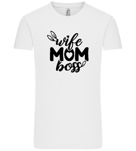 Wife Mom Boss Design - Comfort Unisex T-Shirt