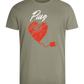 Plug Design - Comfort men's fitted t-shirt_KHAKI_front