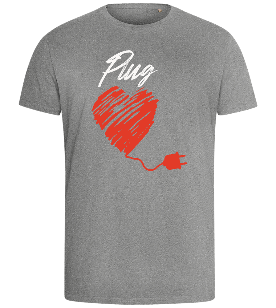 Plug Design - Comfort men's fitted t-shirt_ORION GREY_front