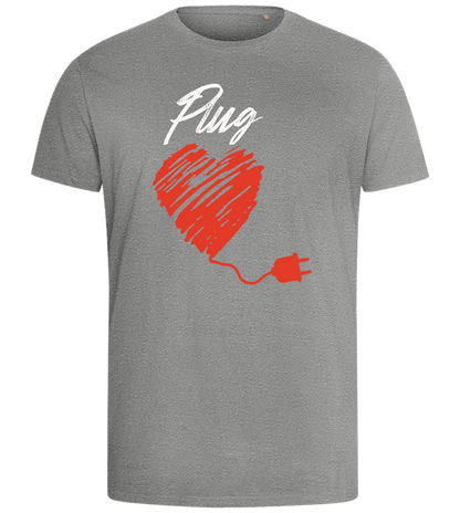 Plug Design - Comfort men's fitted t-shirt_ORION GREY_front