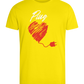 Plug Design - Comfort men's fitted t-shirt_YELLOW_front