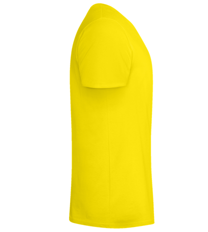 Taco Killer Design - Basic men's fitted t-shirt_YELLOW_right