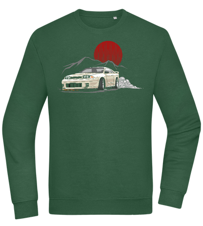 Skyline Car Design - Comfort Essential Unisex Sweater_GREEN BOTTLE_front