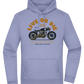 Cafe Racer Motor Design - Premium Essential Unisex Hoodie_BLUE_front