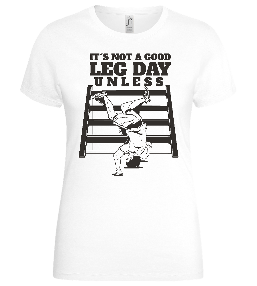 Legs Destroyed Design - Basic women's t-shirt_WHITE_front