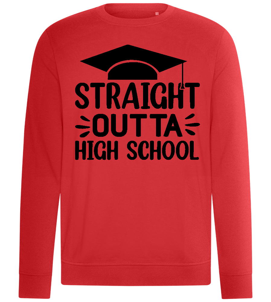 Outta High School Design - Comfort unisex sweater_RED_front