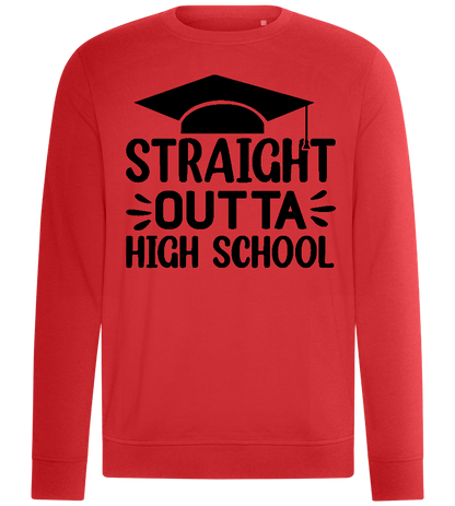 Outta High School Design - Comfort unisex sweater_RED_front