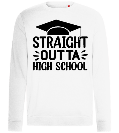 Outta High School Design - Comfort unisex sweater_WHITE_front