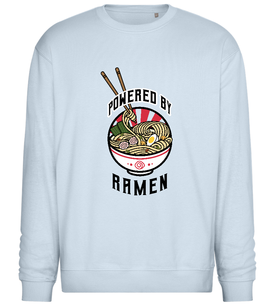 Powered by Ramen Design - Comfort Essential Unisex Sweater_CREAMY BLUE_front