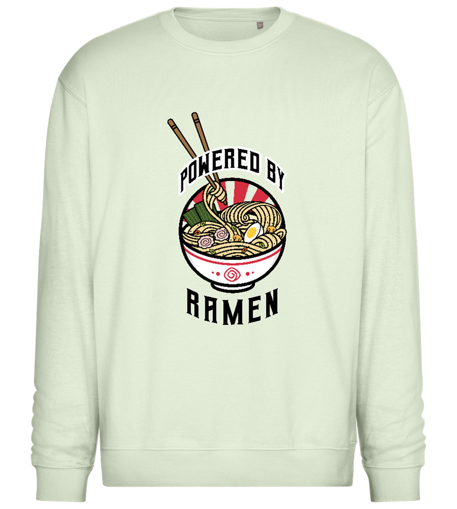 Powered by Ramen Design - Comfort Essential Unisex Sweater_CREAMY GREEN_front