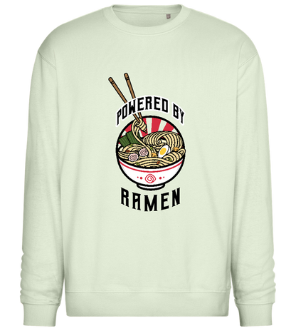 Powered by Ramen Design - Comfort Essential Unisex Sweater_CREAMY GREEN_front