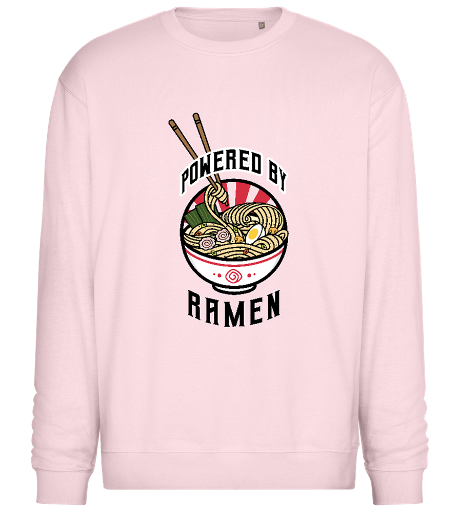 Powered by Ramen Design - Comfort Essential Unisex Sweater_LIGHT PEACH ROSE_front