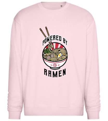 Powered by Ramen Design - Comfort Essential Unisex Sweater_LIGHT PEACH ROSE_front