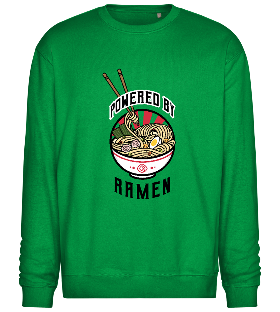 Powered by Ramen Design - Comfort Essential Unisex Sweater_MEADOW GREEN_front